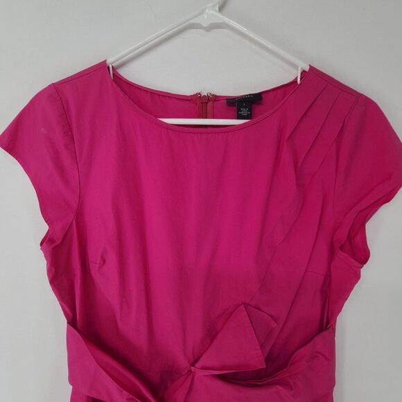 Halogen Women's Short Sleeve Pullover Top Pink Size large peplum hem office - Picture 3 of 7